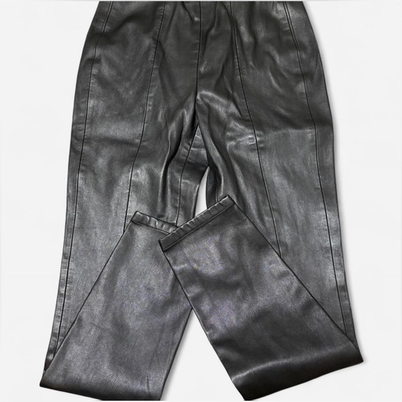 Blank NYC Men's Charcoal Leather Pants - Picture 1 of 3
